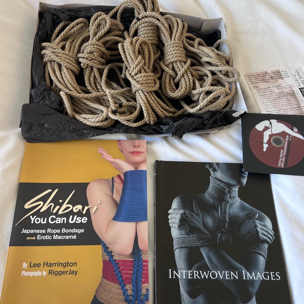 Shibari Ropes and Books Set